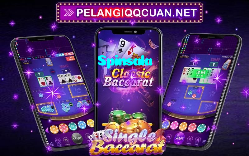 Spinsala casino presented on mobile device in Pakistan with slots and live games